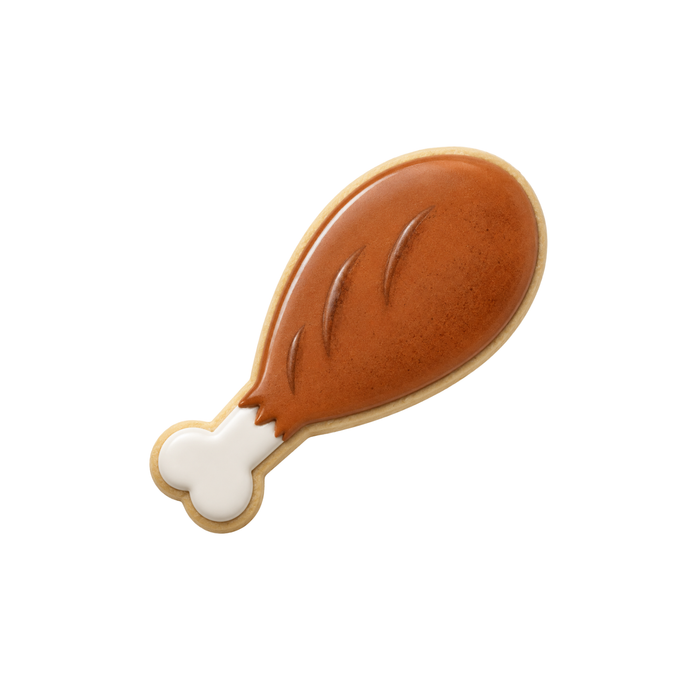 Chicken or Turkey Leg Cookie Cutter 4 in PC0273