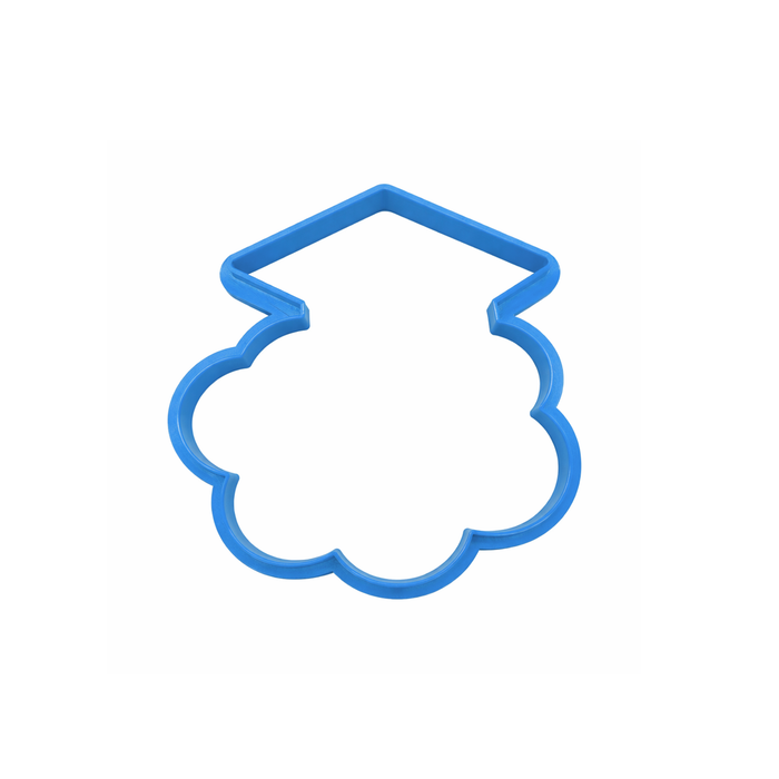 Graduation Cap Plaque Cookie Cutter 4 in PC0456