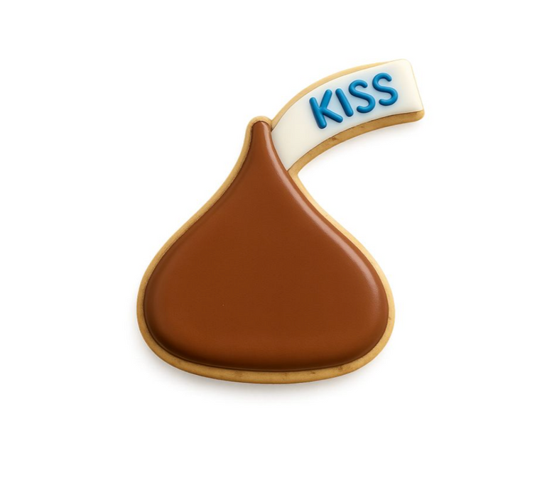 Chocolate Candy Kiss Cookie Cutter 3.5 in B1765