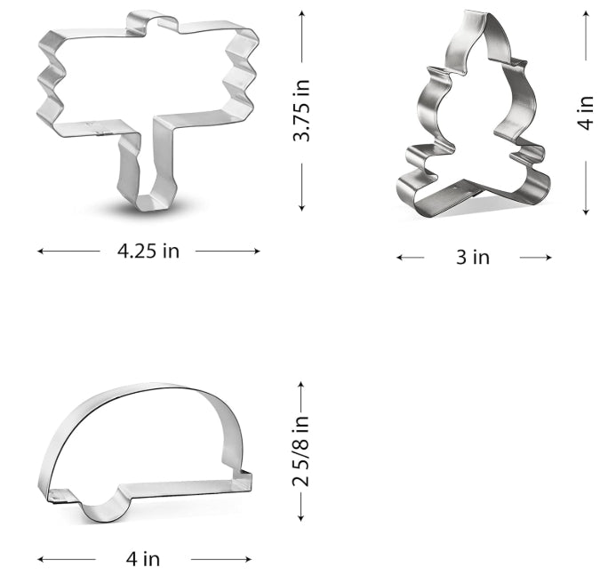 Lets Go Camping! Cookie Cutter 3 Piece Set HS0499