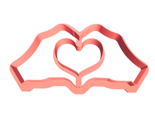 Hand Heart Cookie Cutter
